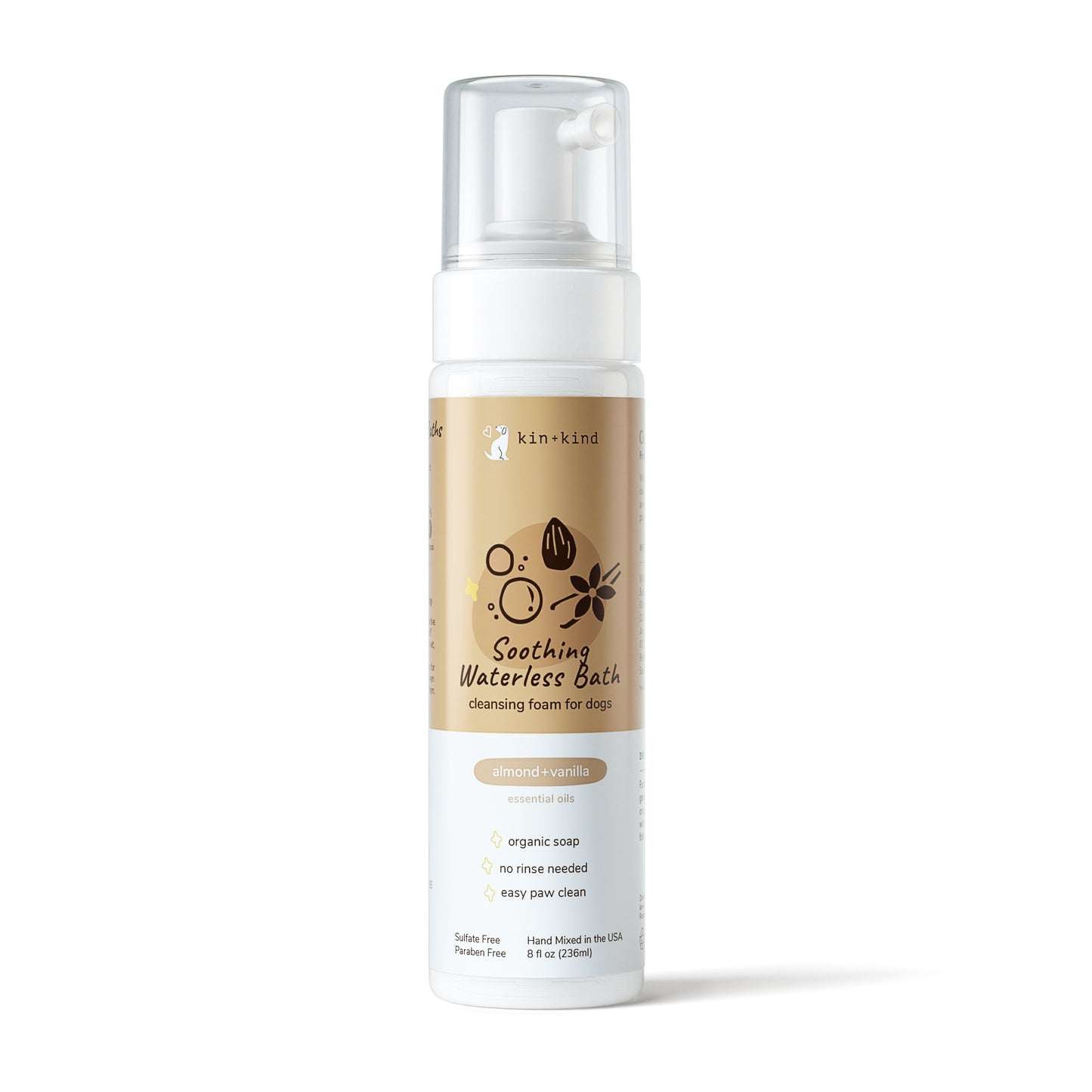 
                  
                    Shampoo Calmante en Seco de Almendra+Vainilla para Perros - 236ml
                  
                
