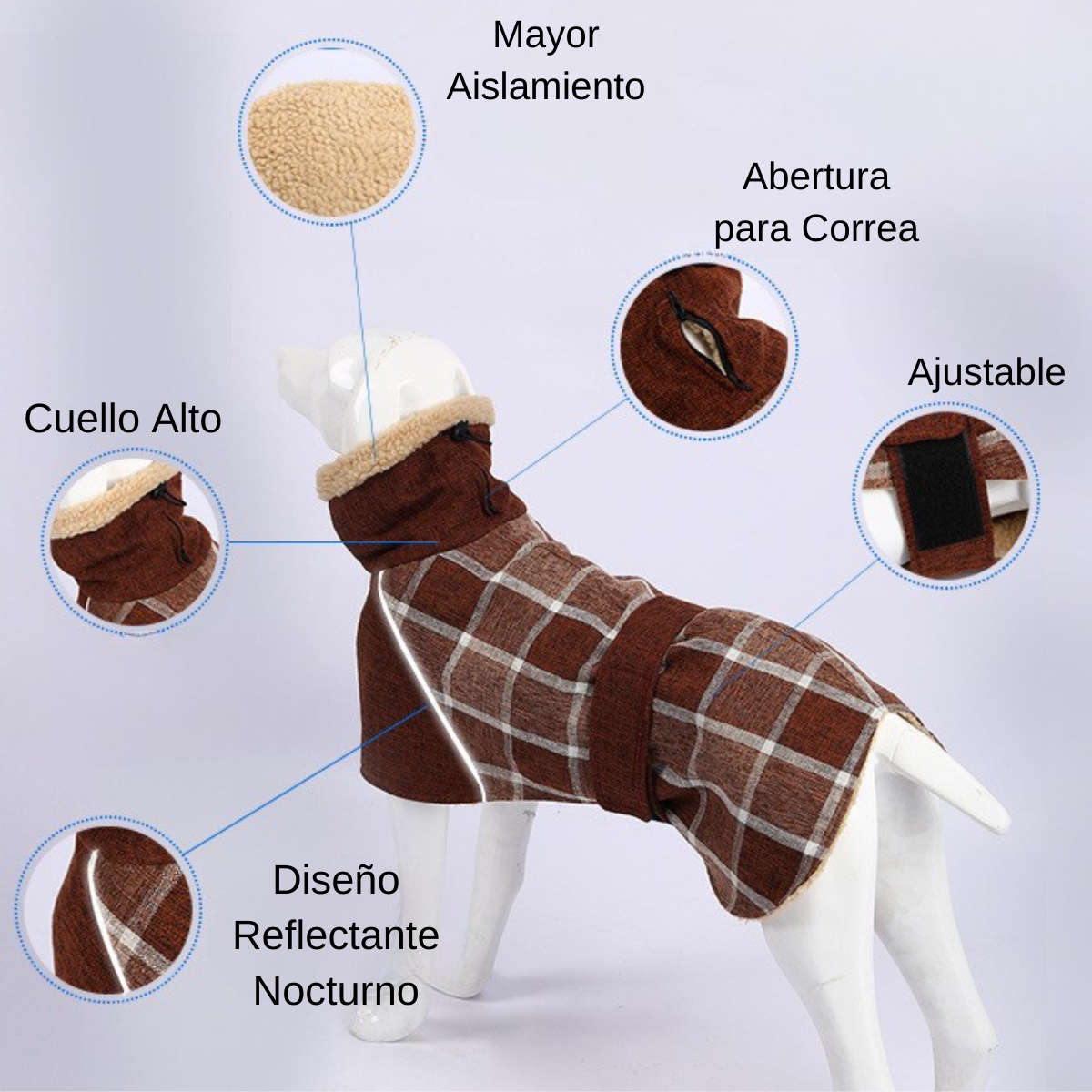 
                  
                    Chaqueta Escocesa Razas Grandes Rosada
                  
                