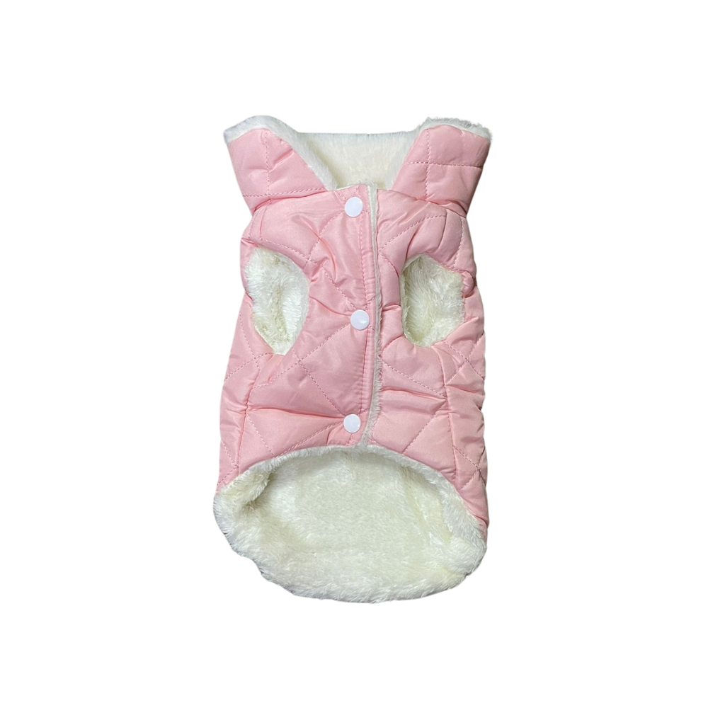 Chaqueta Cuello Polar Rosado