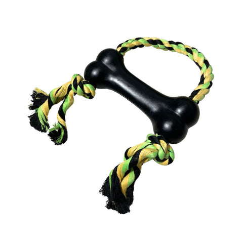 Juguete Perro Hueso con Cuerda (12x6,5cm)