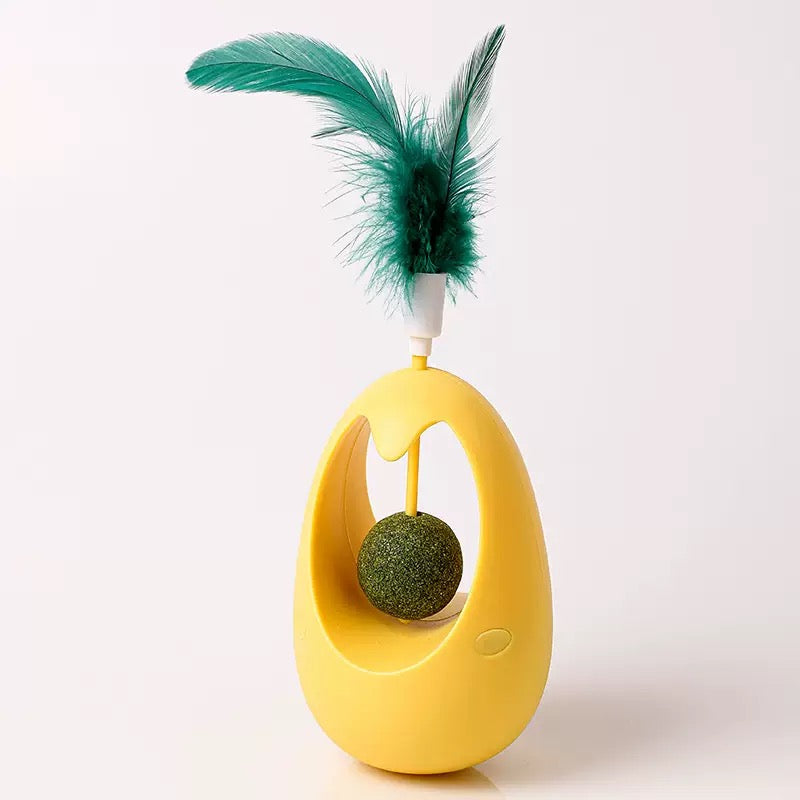 
                  
                    Pendulo con Pelota de Catnip y Plumas (7x7x12cm)
                  
                