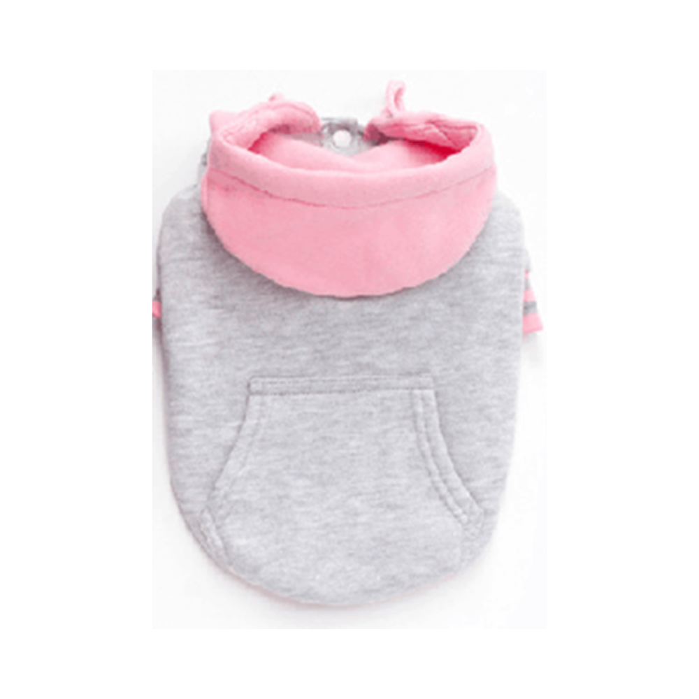 
                  
                    Hoodie Gris y Rosado para Perros
                  
                