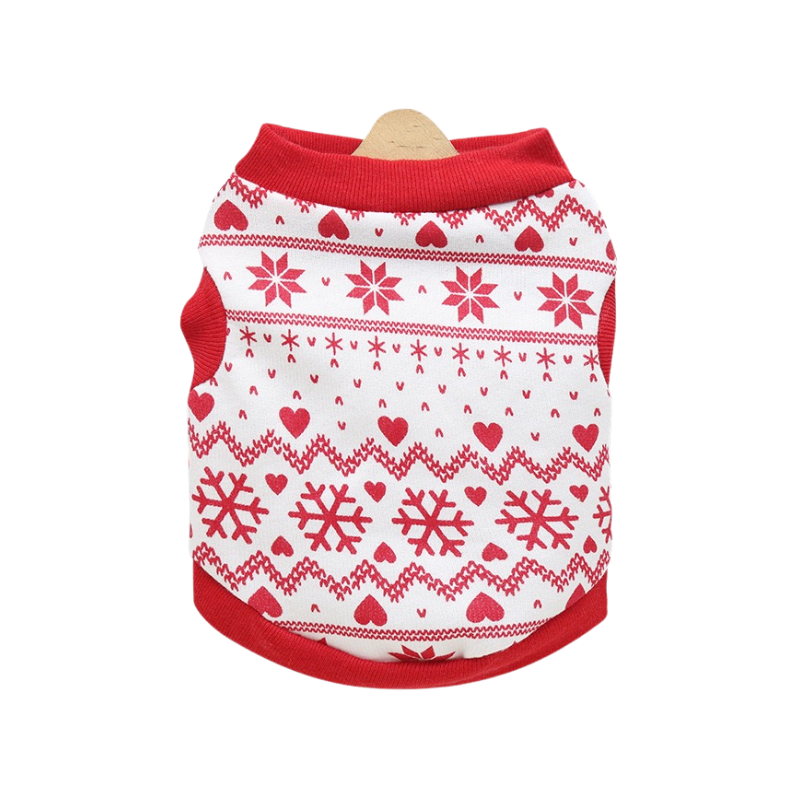 Hoodie Perro Navidad Snowflakes