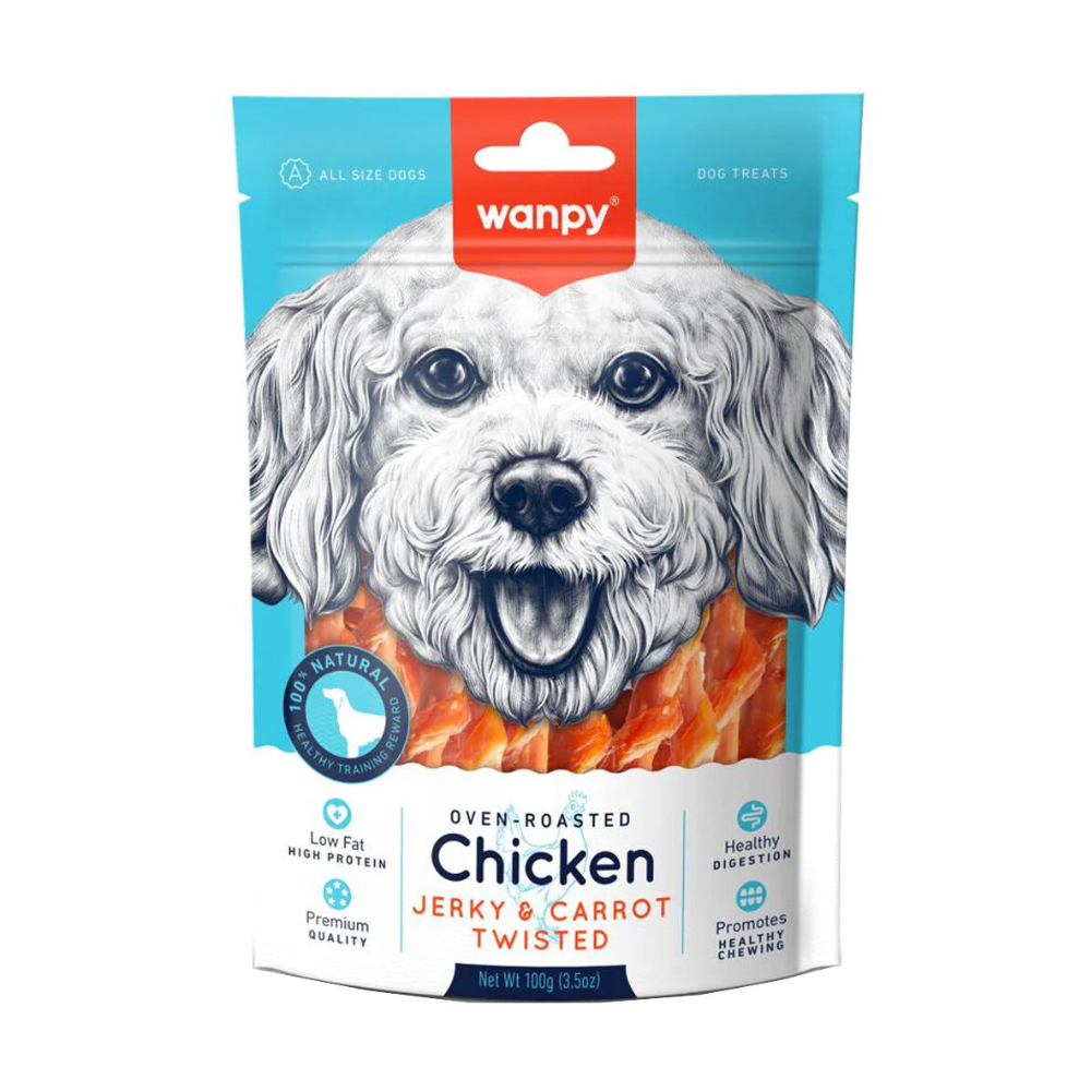 Tiritas para Perros Pollo y Zanahoria - 100 grs