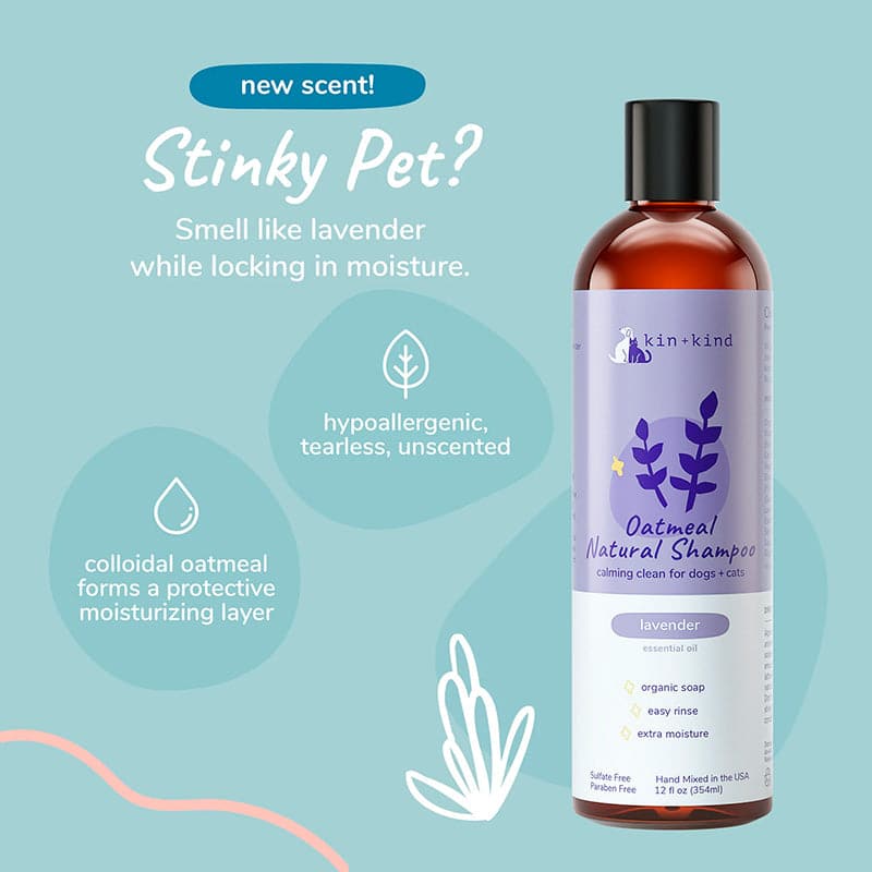 
                  
                    Shampoo Natural de Avena + Lavanda para Perros y Gatos - 354 ml
                  
                