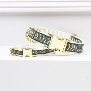 Collar Chef L'Bark Verde Musgo/Beige
