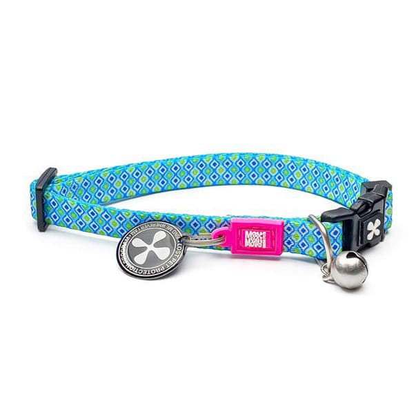 Collar con Smart ID para Gatos Retro Blue