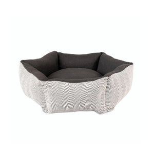 Cama Hexagonal Recycled para Perros Gris