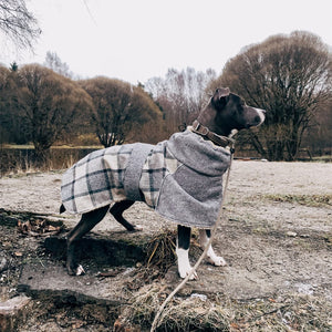 Chaqueta Escocesa Café - Perros de Raza Grande