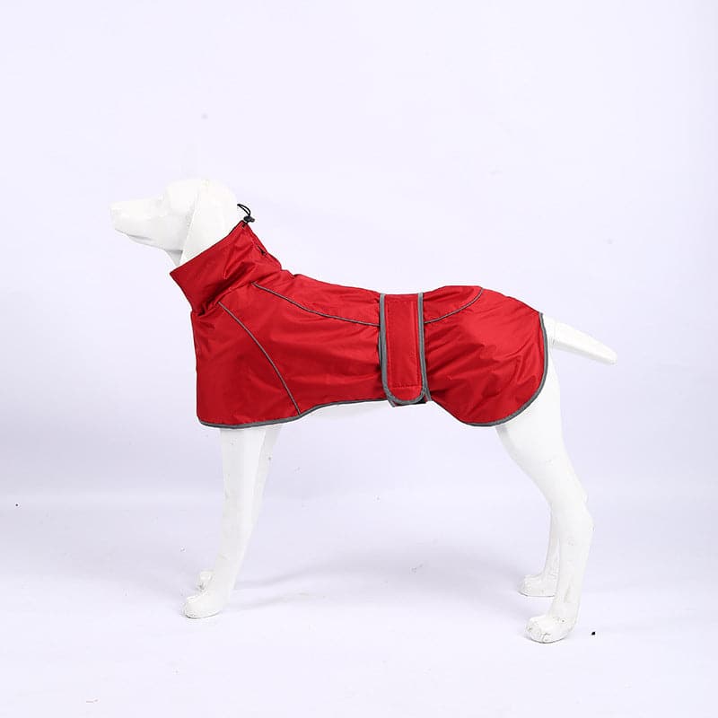 Chaqueta Impermeable Roja - Perros de Raza Grande