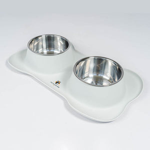 Plato Doble de Silicona Gris