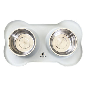 Plato Doble de Silicona Gris