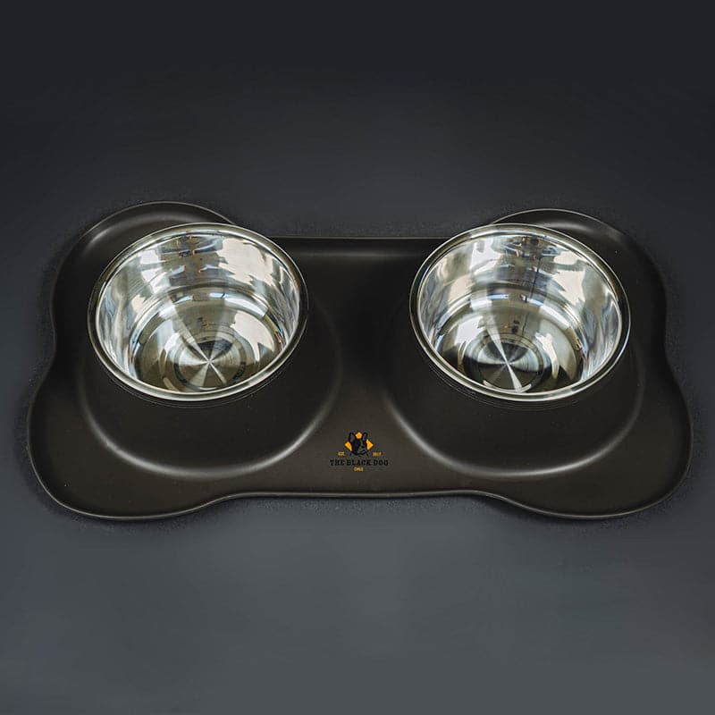 
                  
                    Plato Doble para Perros Negro
                  
                