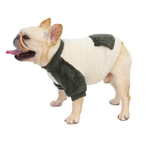 Polar Beige con Bolsillo Verde