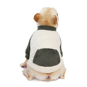 Polar Beige con Bolsillo Verde